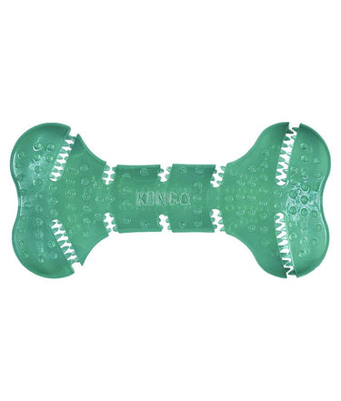 Kong Squeezz Dental Bone Dog Toy - Medium